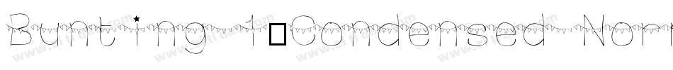 Bunting 1-Condensed Normal字体转换